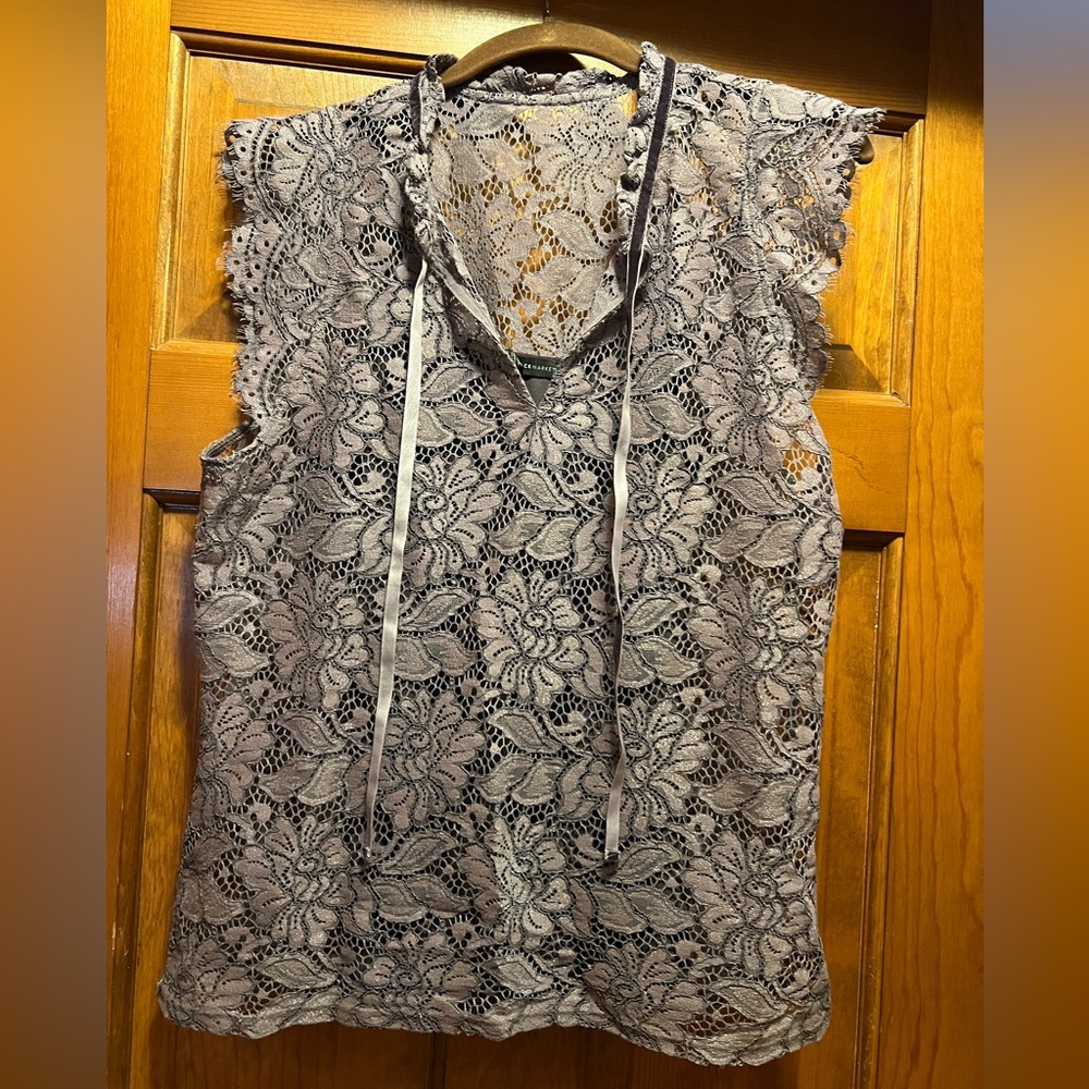 Purple White House Black Market top